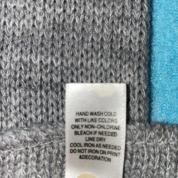 JOE BOXER rhinestone bling knit gray soft scarf size OSFM - Picture 4 of 7